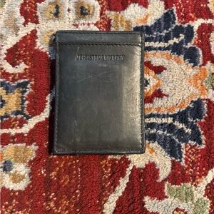 Johnston & Murphy Wallet Magnetic Dark Gray Leather
